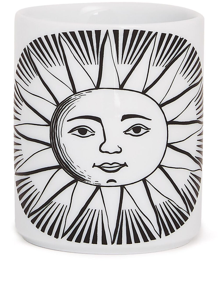 Fornasetti Porcelain Pencil Holder In White