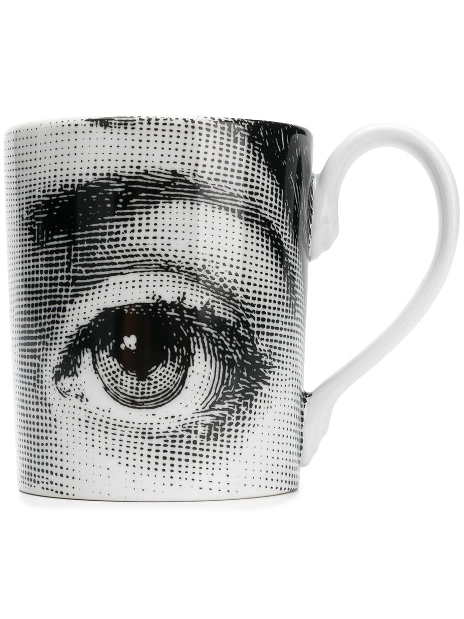 Fornasetti Porcelain Cup In White