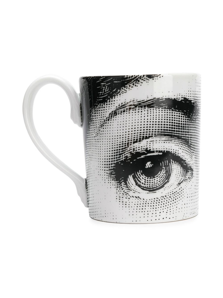 Fornasetti Porcelain Cup In White