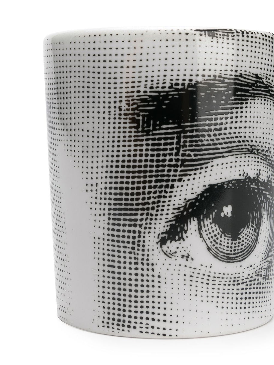 Fornasetti Porcelain Cup In White