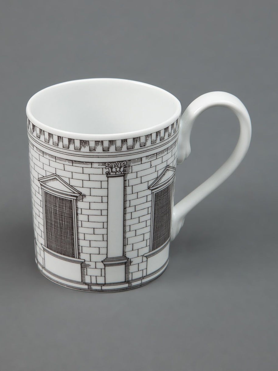 Fornasetti Porcelain Cup In White