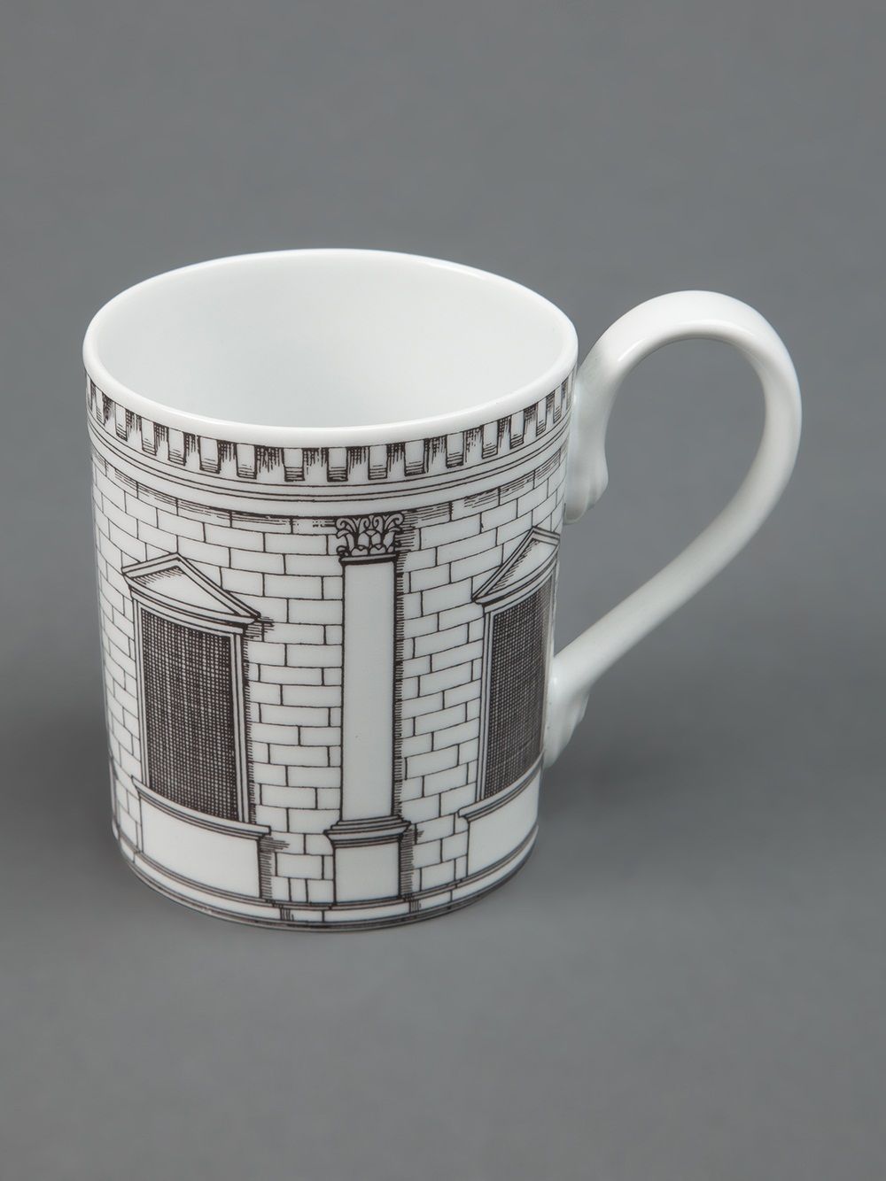 Fornasetti Porcelain Cup In White