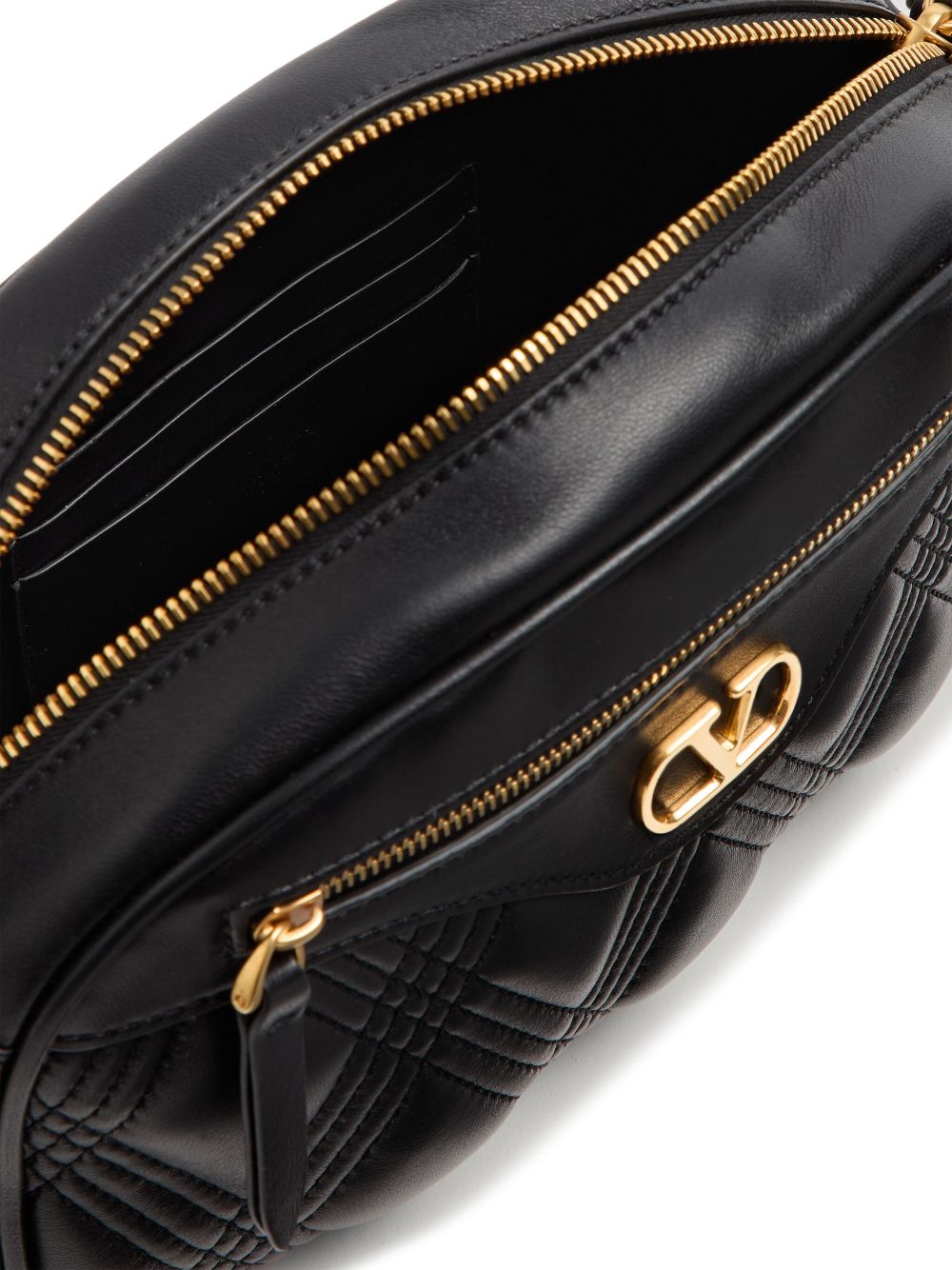 Valentino Garavani Quiltie 67 Leather Camera Bag - Black