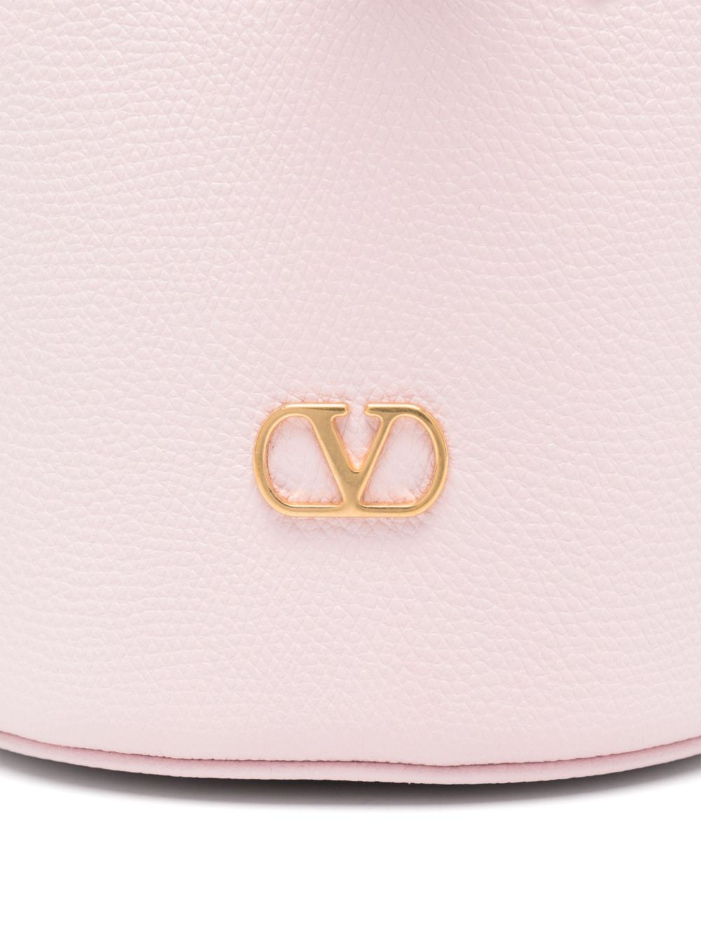 Valentino Garavani VLogo Signature mini leather bucket bag - Pink