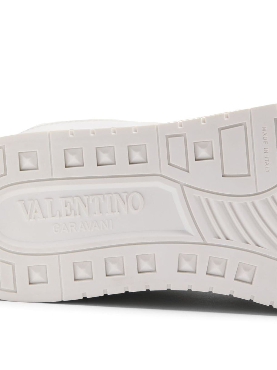 Valentino Garavani Freedots XL Leather Sneakers - White