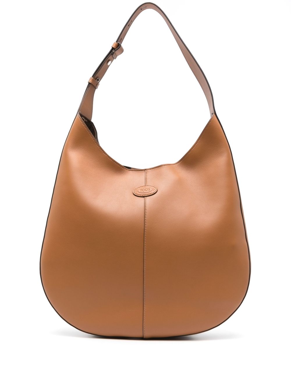 Tod's Leather Hobo Bag In Brown