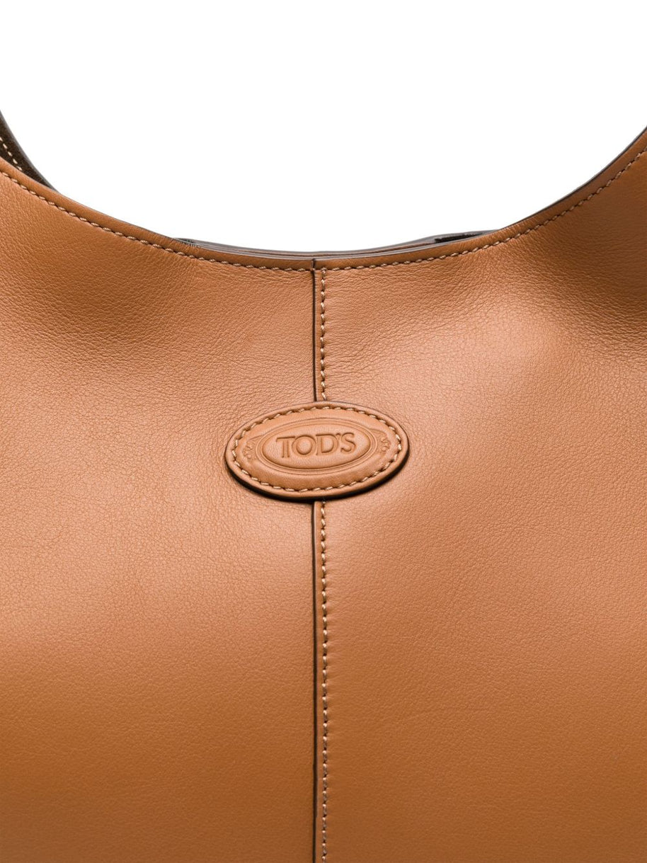 Tod's Leather Hobo Bag In Brown