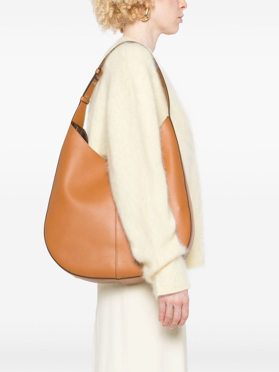 Tod's Leather Hobo Bag In Brown