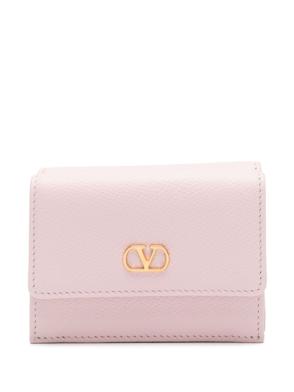 Valentino Garavani VLogo Signature Leather Wallet - Pink