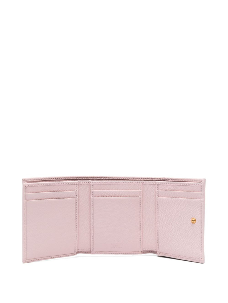 Valentino Garavani VLogo Signature Leather Wallet - Pink