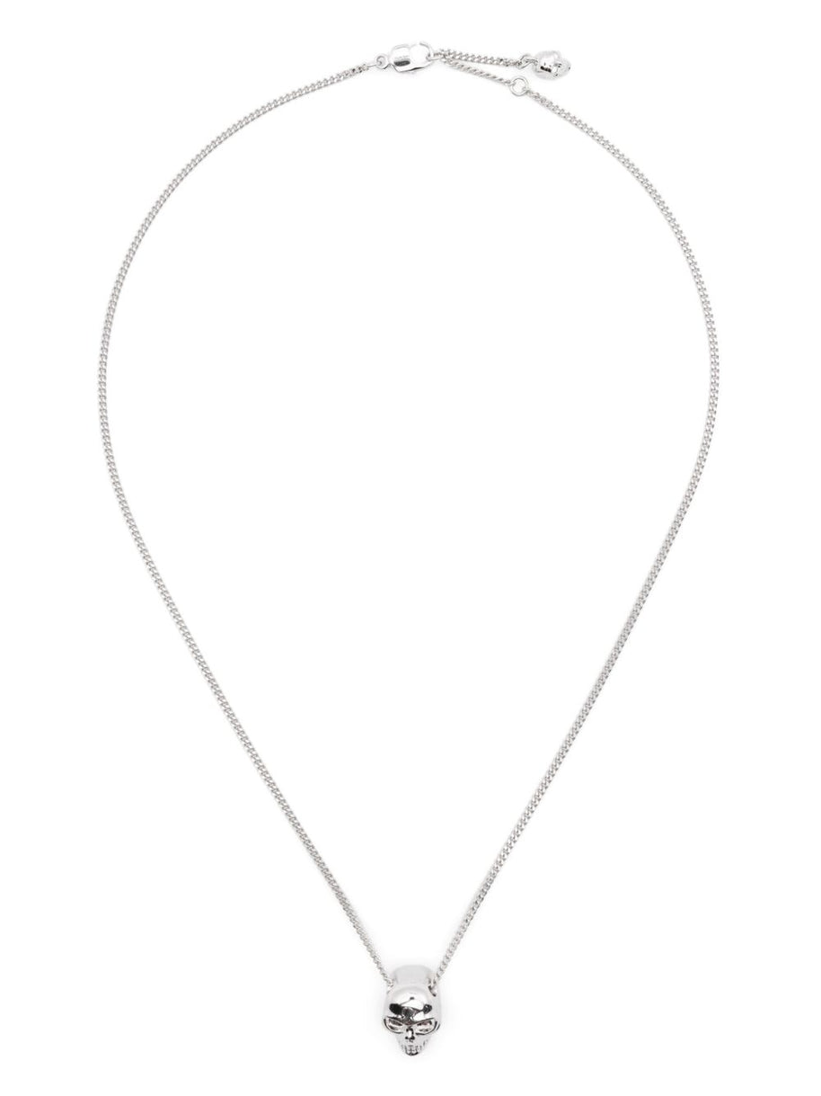 Alexander McQueen Skull Necklace In Silver