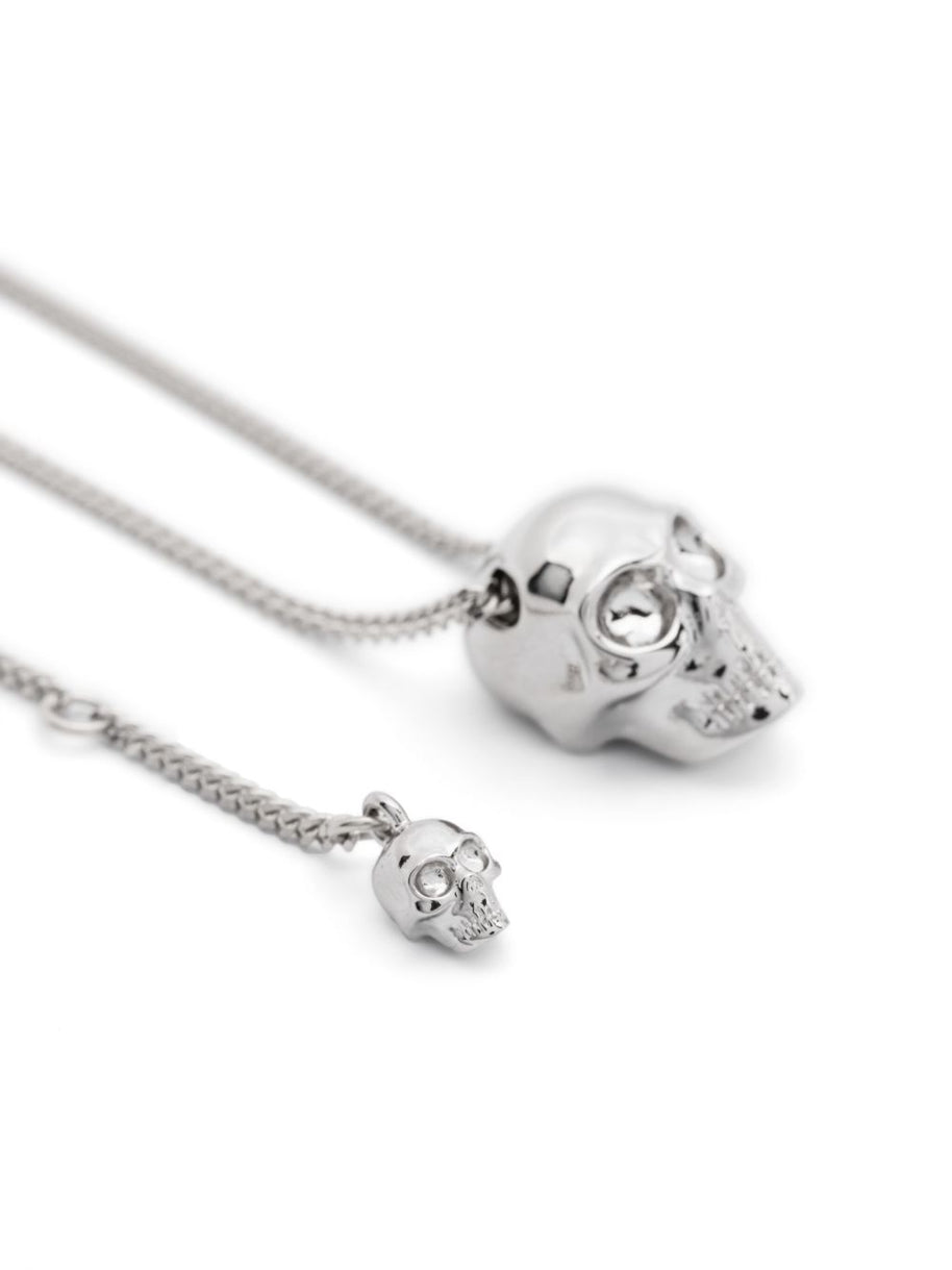 Alexander McQueen Skull Necklace In Silver