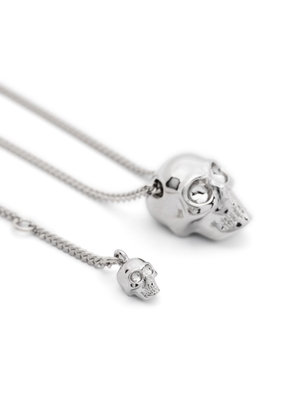 Alexander McQueen Skull Necklace In Silver