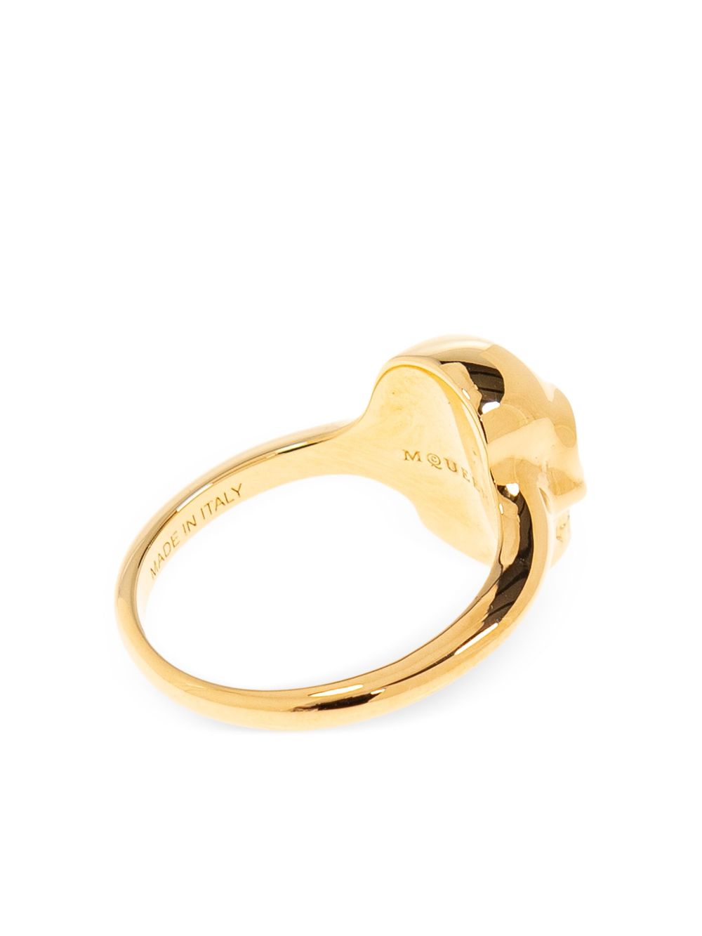 Alexander McQueen Skull Ring In Golden