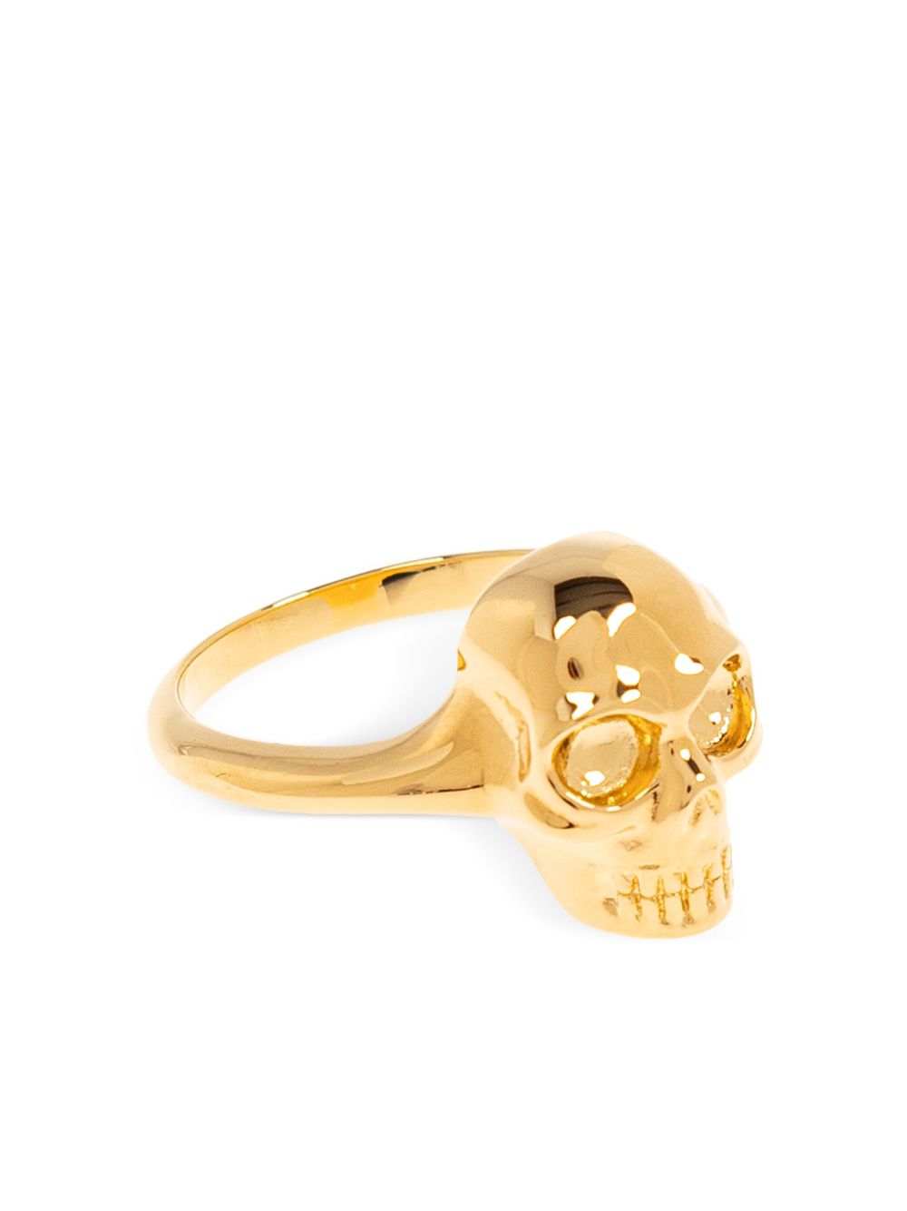 Alexander McQueen Skull Ring In Golden
