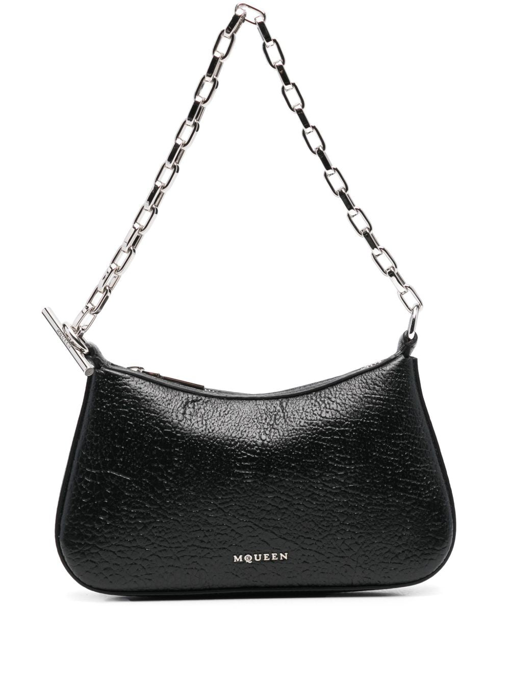 Alexander McQueen T-Bar Leather Mini Bag - Black