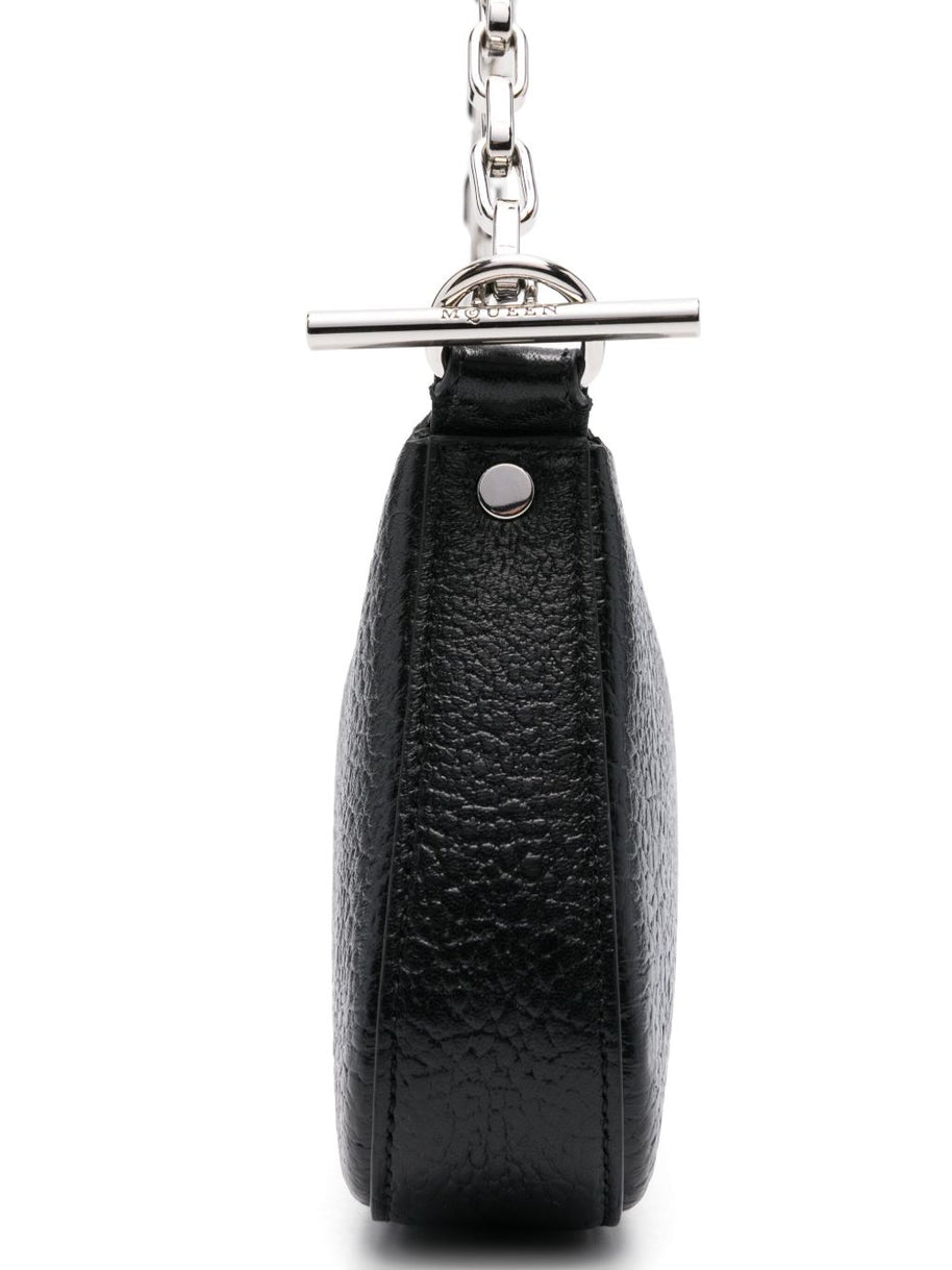 Alexander McQueen T-Bar Leather Mini Bag - Black