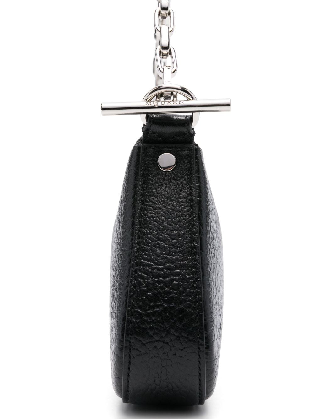 Alexander McQueen T-Bar Leather Mini Bag - Black