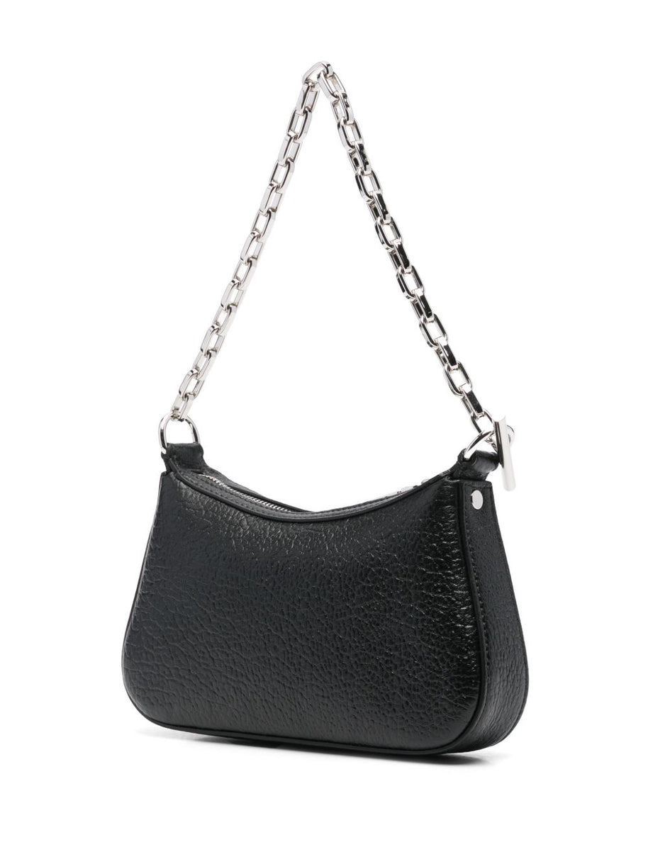 Alexander McQueen T-Bar Leather Mini Bag - Black