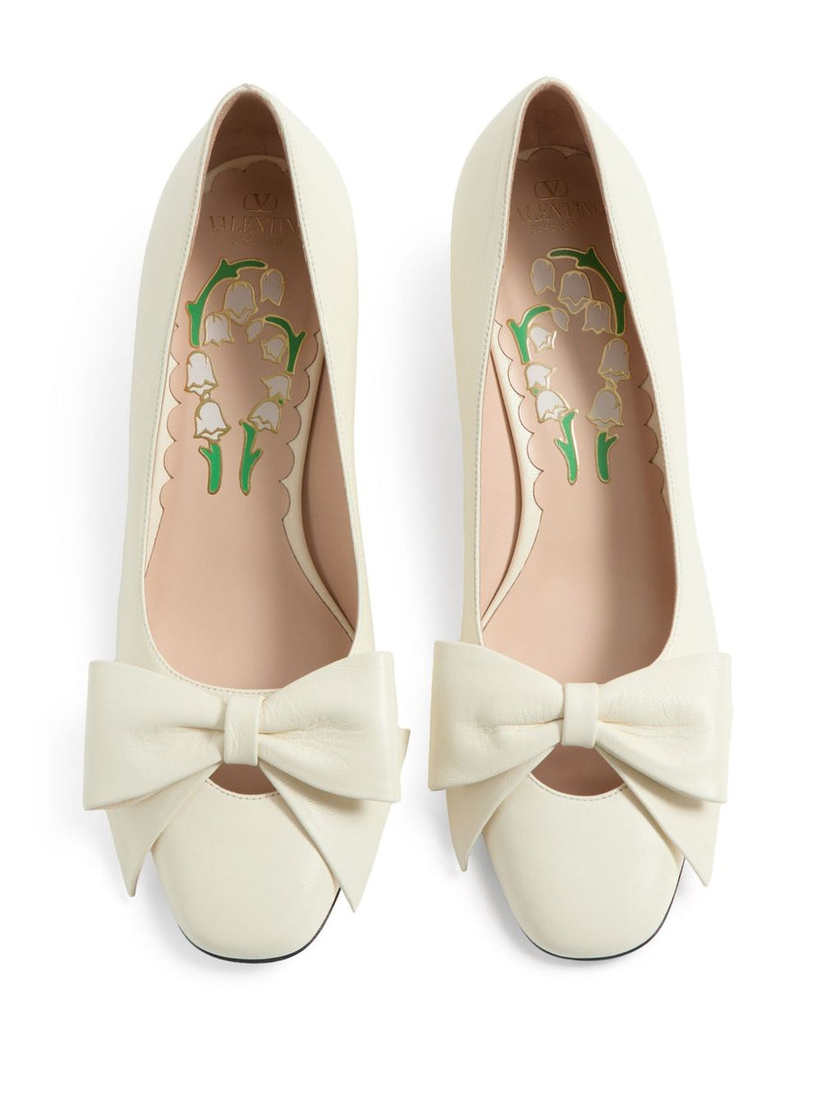 Valentino Garavani Bowow Décolleté In Kid 45mm