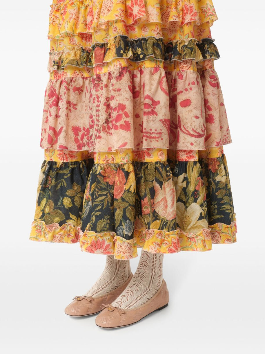 Valentino Garavani Quiltie 67 Leather Ballet Flats - Pink