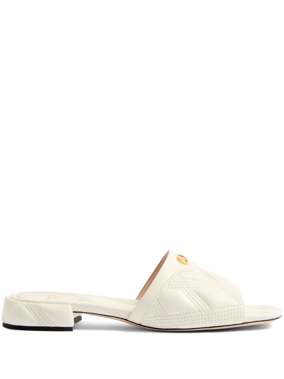 Valentino Garavani Quiltie 67 Slide Sandal In 20mm Quilted Nappa Leather