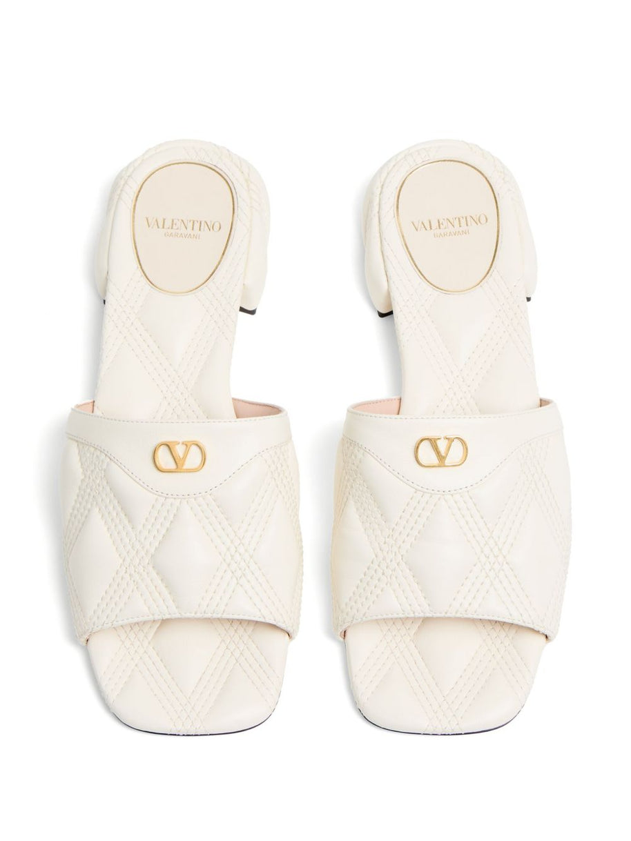 Valentino Garavani Quiltie 67 Slide Sandal In 20mm Quilted Nappa Leather