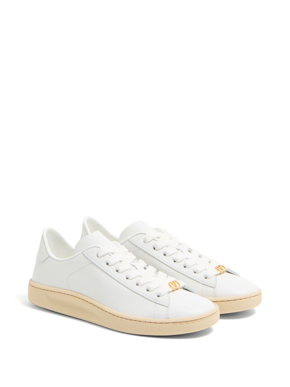 Valentino Garavani Royco Leather Sneakers - White