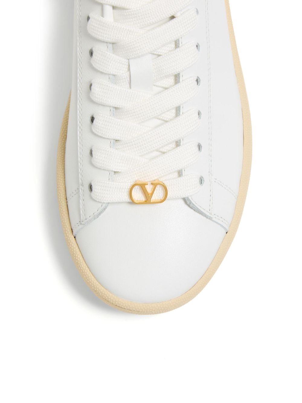 Valentino Garavani Royco Leather Sneakers - White