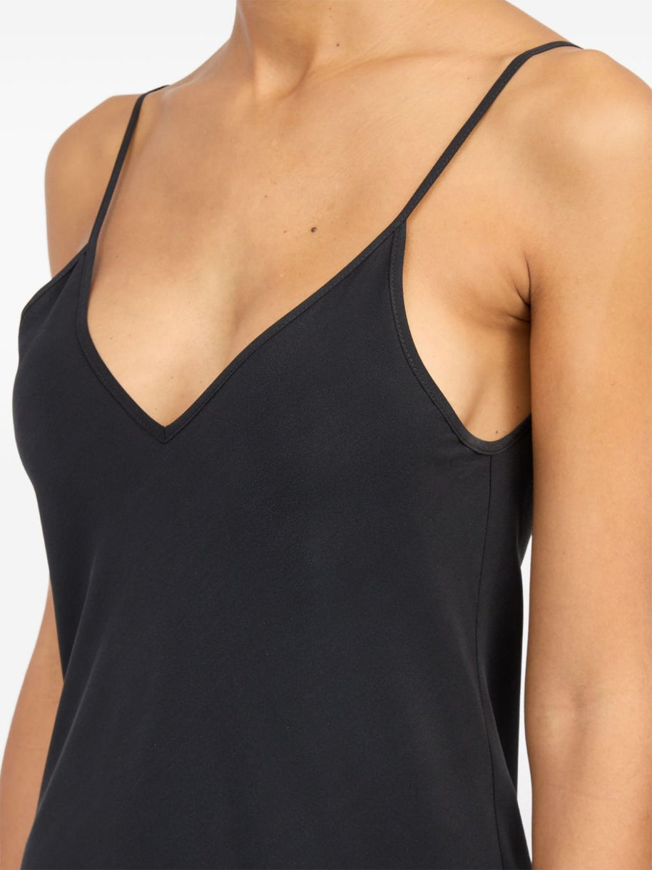 MM6 Maison Margiela Long Silk Dress - Black
