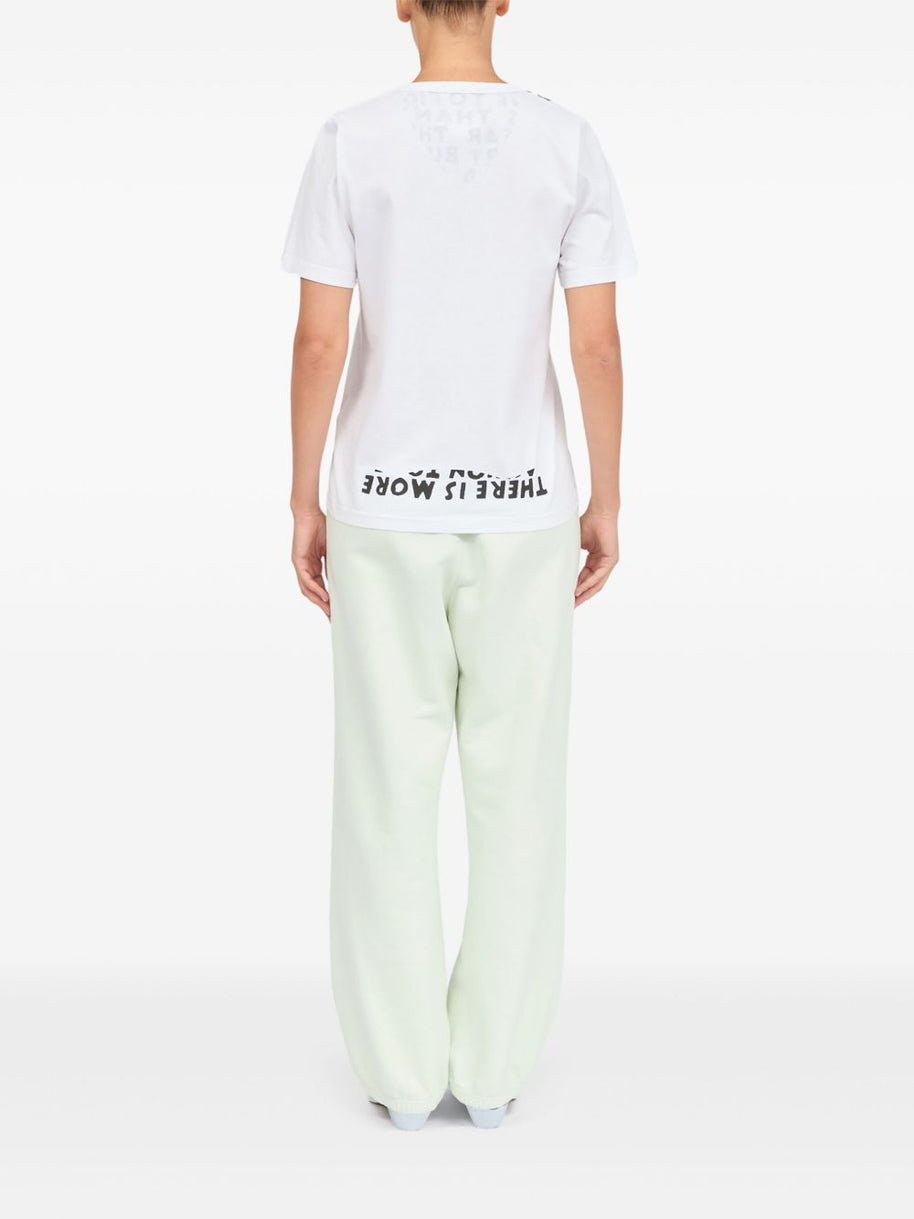 MM6 Maison Margiela Printed Cotton T-shirt - White