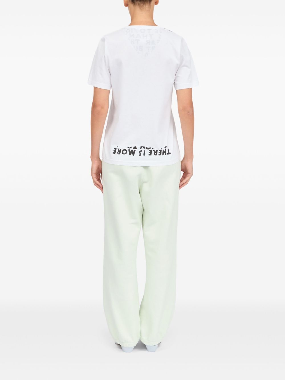 MM6 Maison Margiela Printed Cotton T-shirt - White