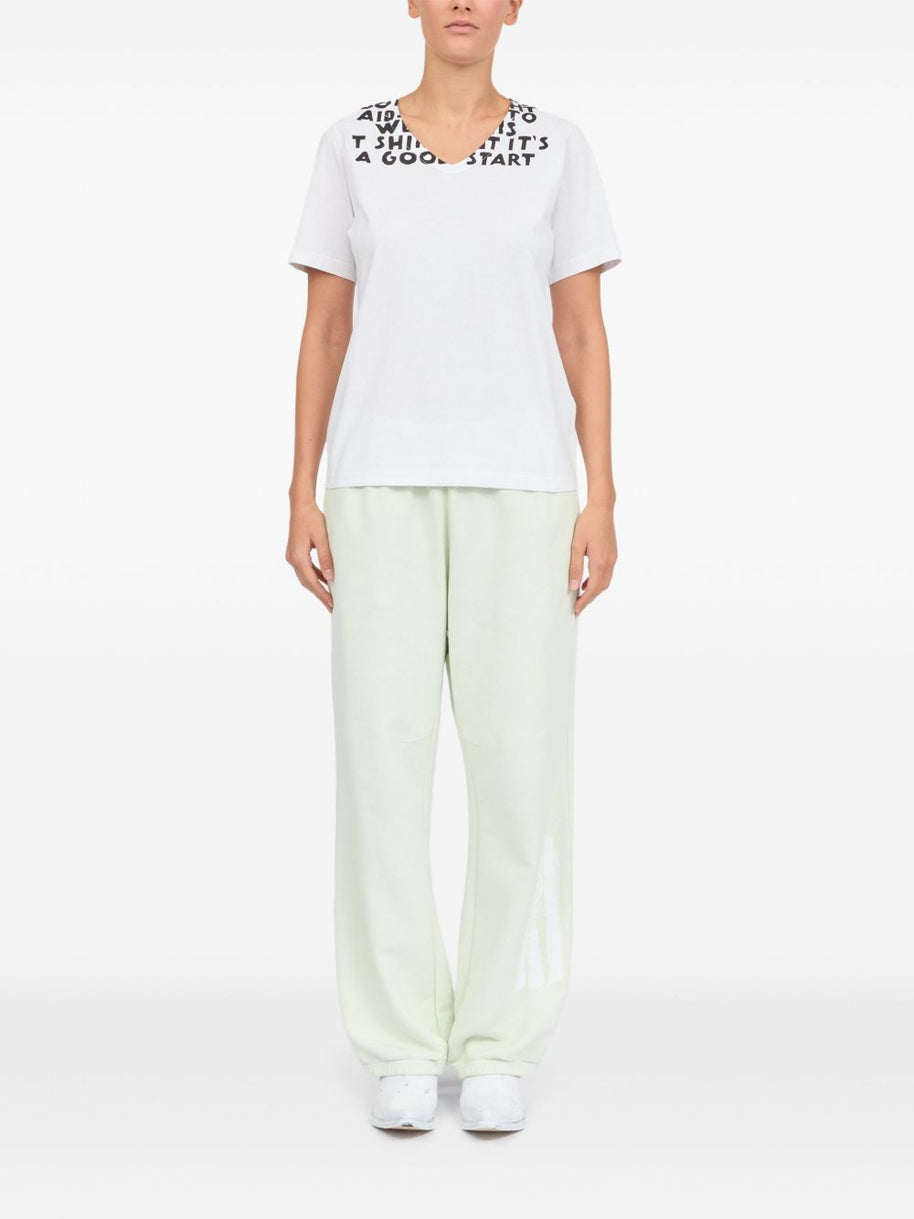 MM6 Maison Margiela Printed Cotton T-shirt - White