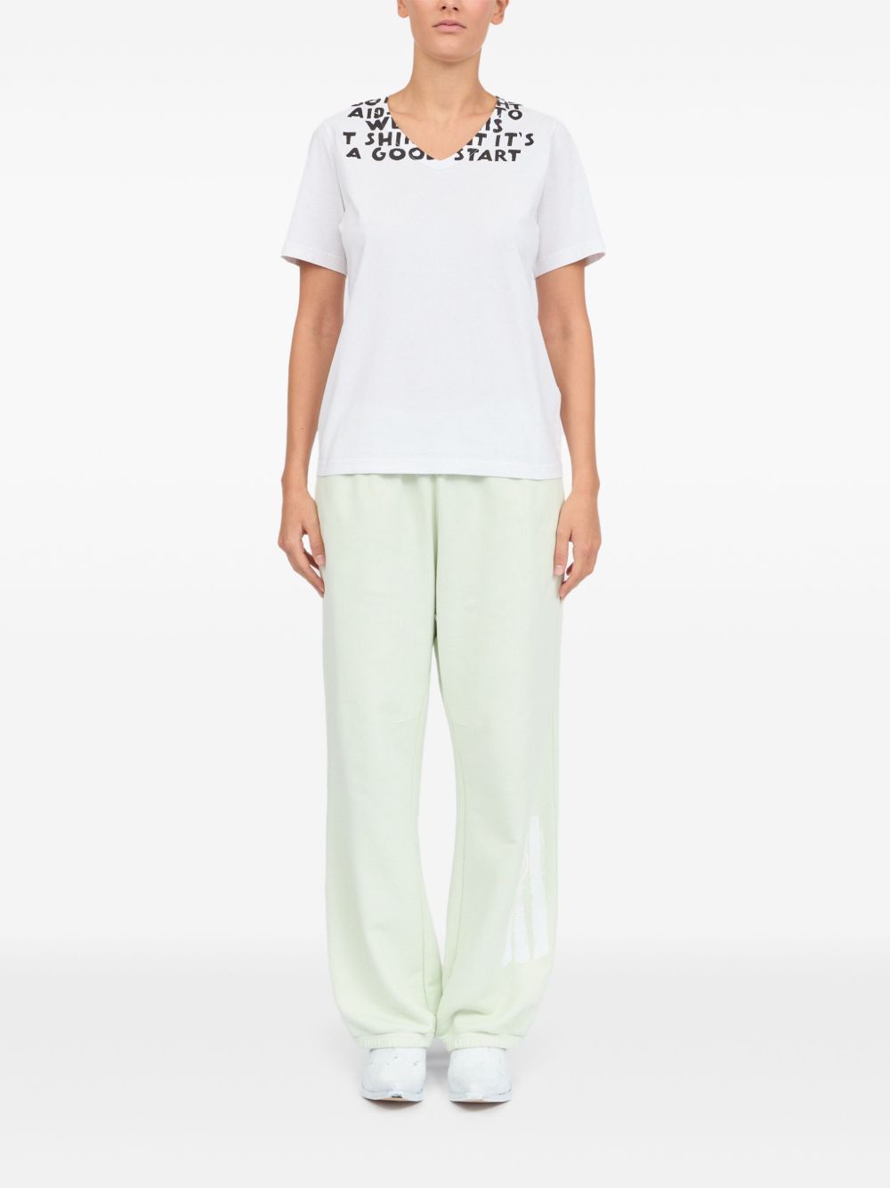 MM6 Maison Margiela Printed Cotton T-shirt - White