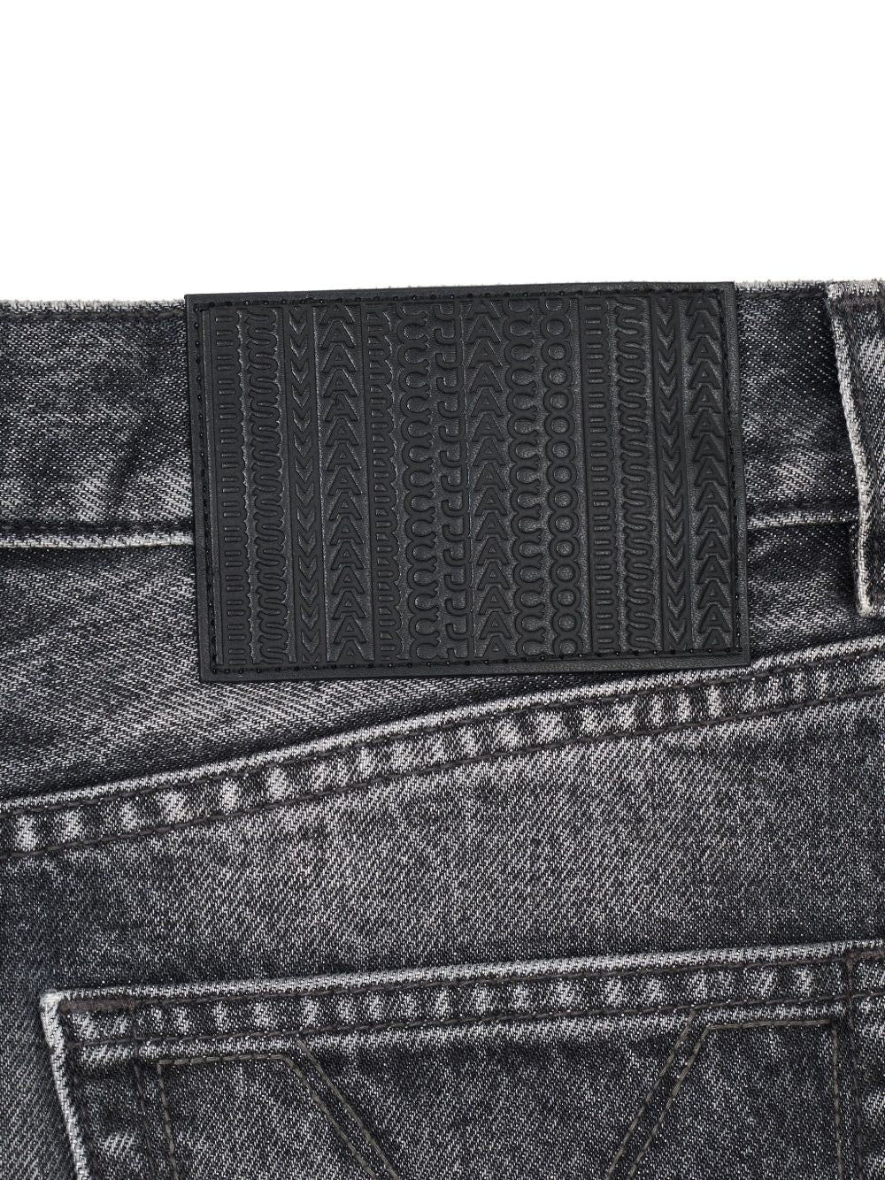 Marc Jacobs Embellished Denim Midi Skirt In Black