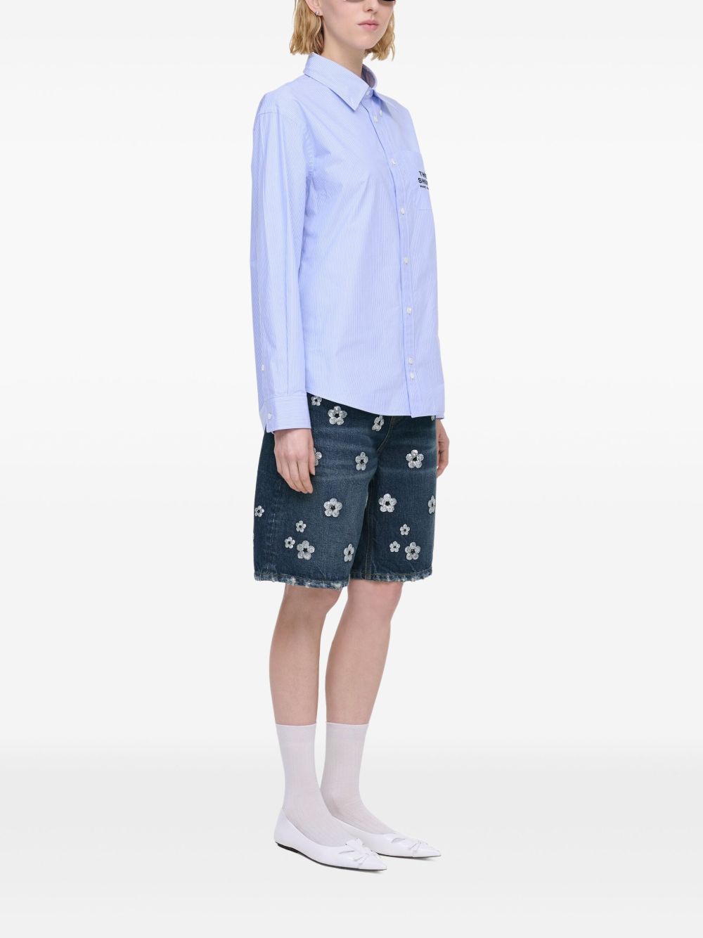 Marc Jacobs Cotton Shirt In Clear Blue