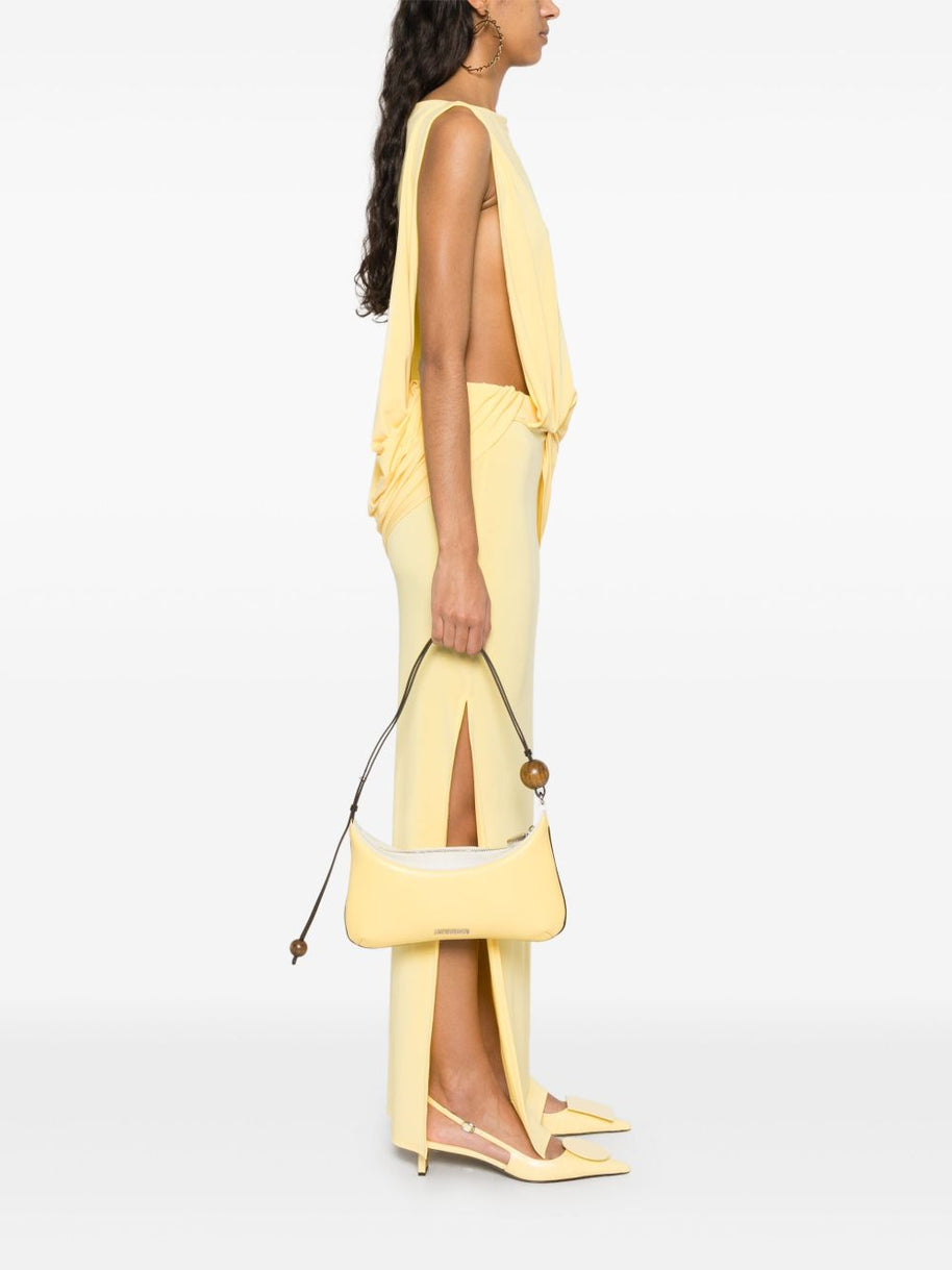 JACQUEMUS The Bisou Perle Shoulder Bag In Yellow