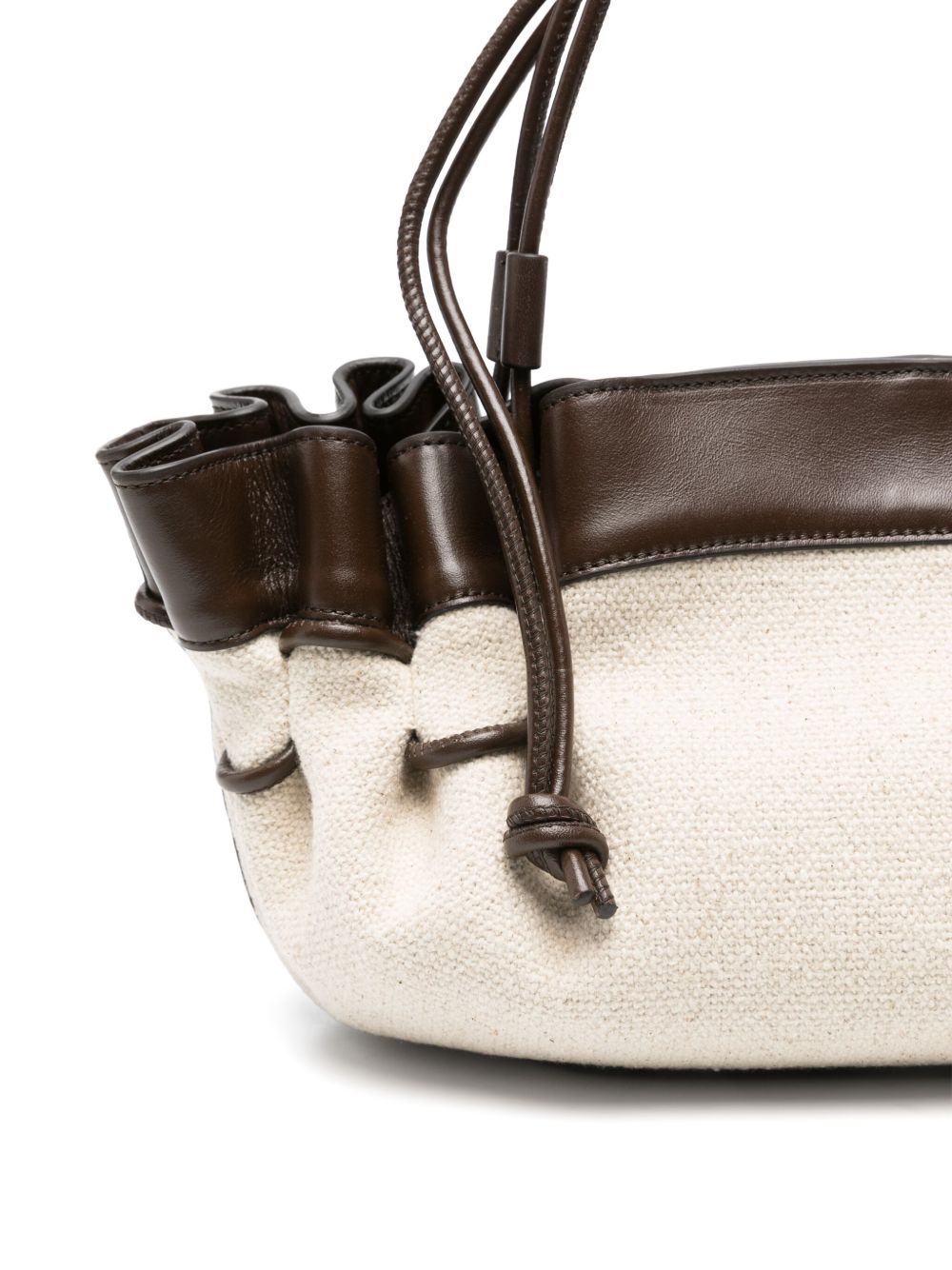 HEREU Canvas Shoulder Bag In Brown
