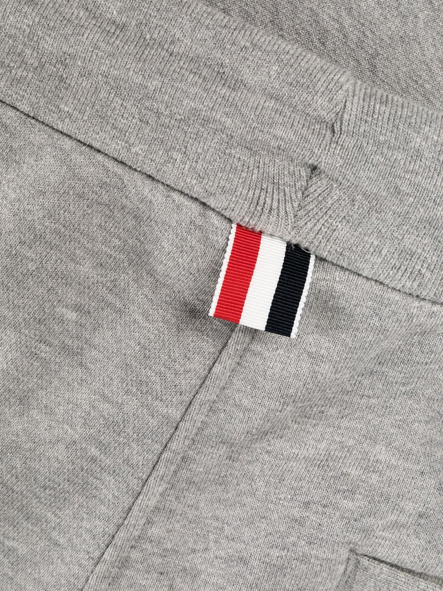 Thom Browne 4Bar Cotton Sweatpants - Grey