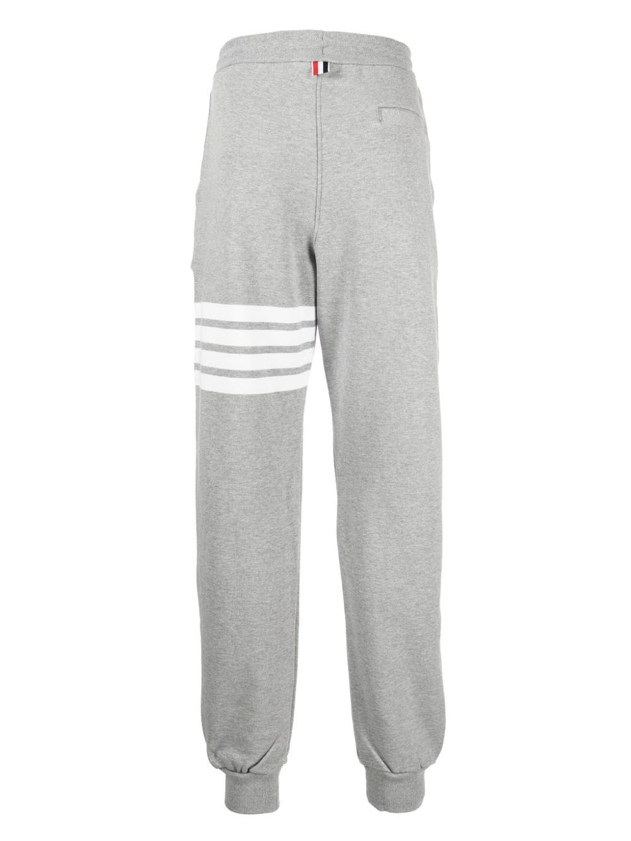 Thom Browne 4Bar Cotton Sweatpants - Grey