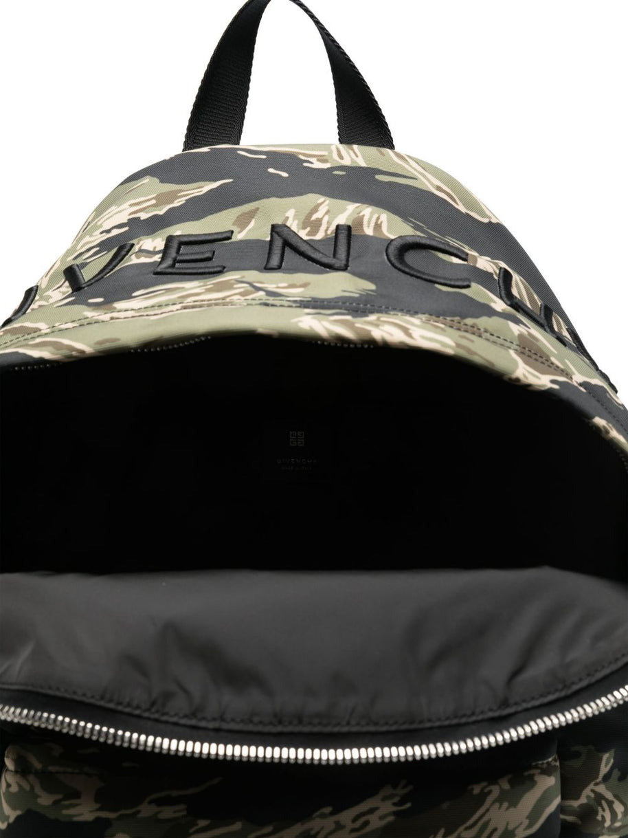 Givenchy Essential Printed Backpack In Black Camo