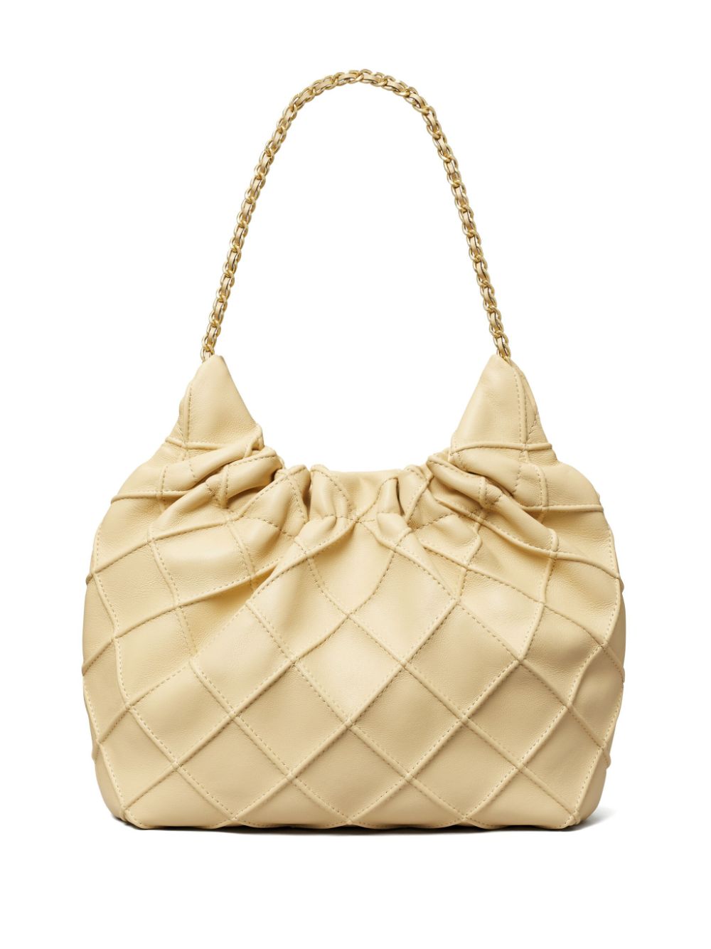 Tory Burch Fleming Mini Leather Hobo Bag - Powder