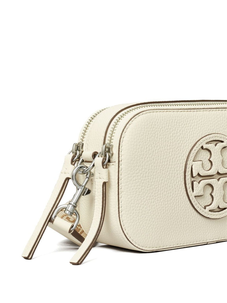 Tory Burch Miller Mini Leather Camera Bag - Ivory