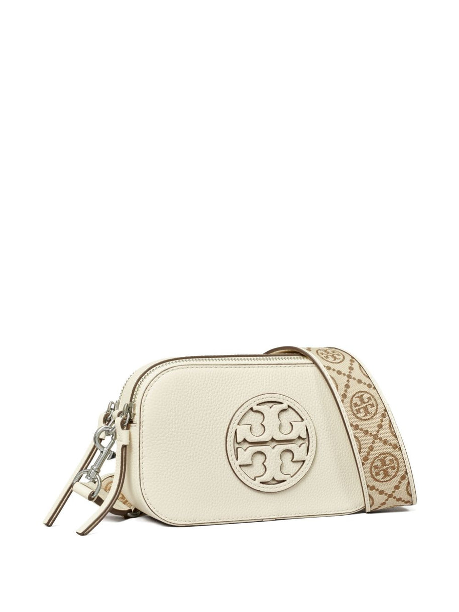 Tory Burch Miller Mini Leather Camera Bag - Ivory