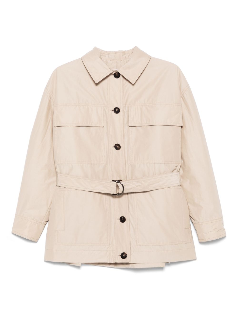 ジャケット BRUNELLO CUCINELLI Women Jackets MG5017829C6037 BEIGE Brunello Cucinelli Belted Padded Jacket - Beige – Blush Lux