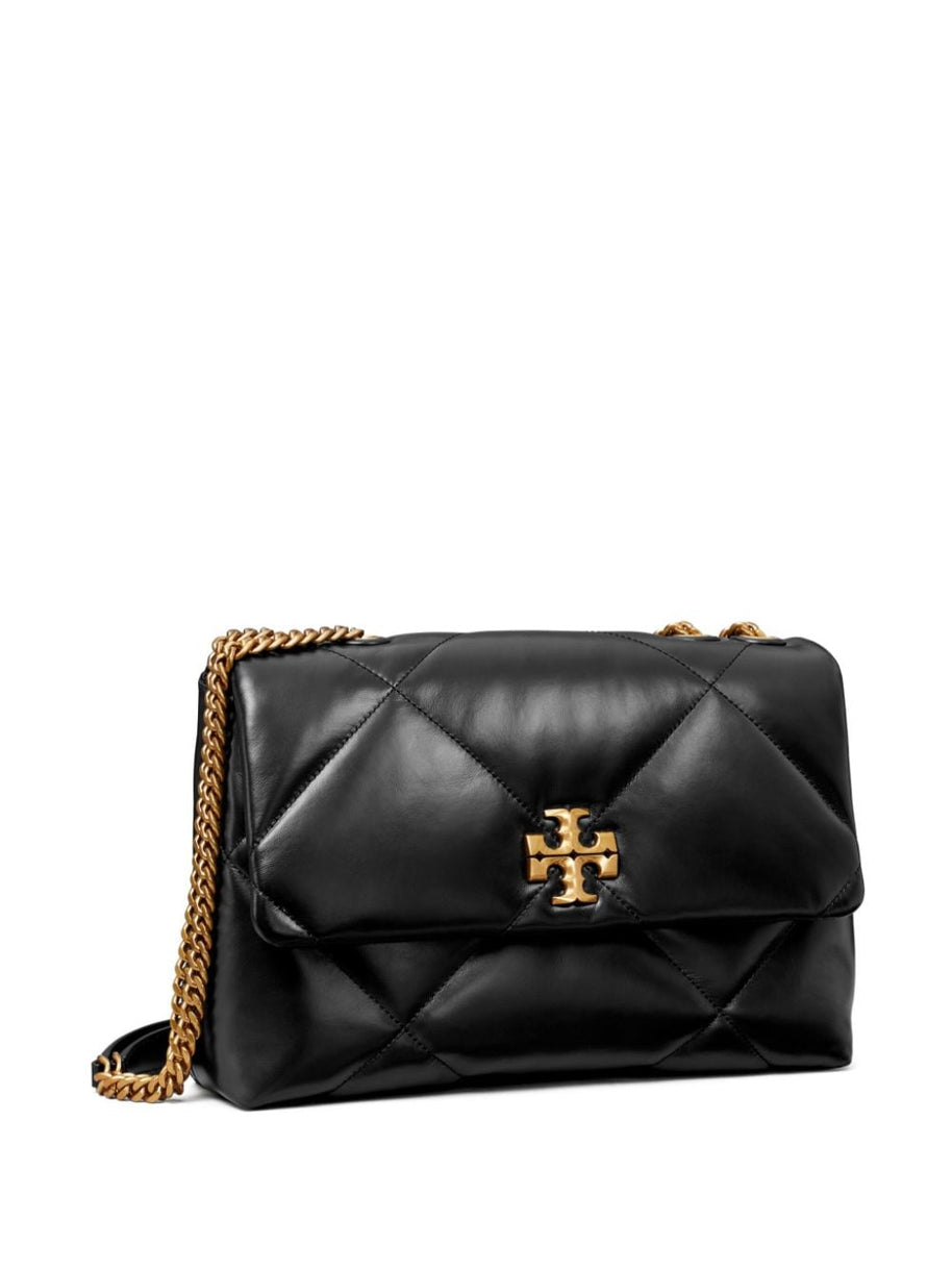 Tory Burch Kira Diamond Leather Shoulder Bag - Black