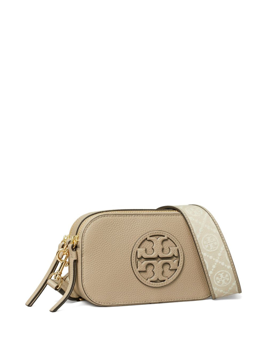 Tory Burch Miller Mini Leather Camera Bag - Powder