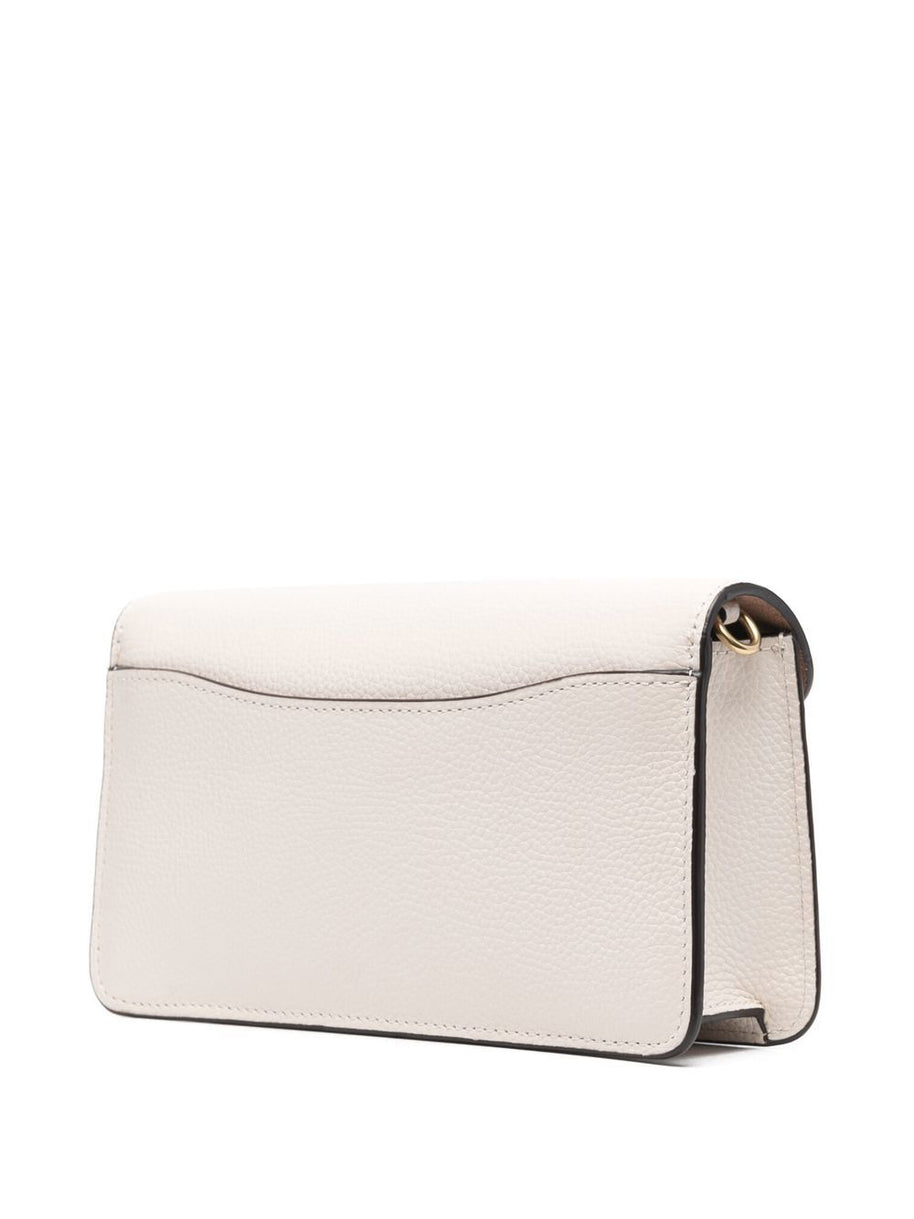 Coach Tabby Chain Leather Clutch - White