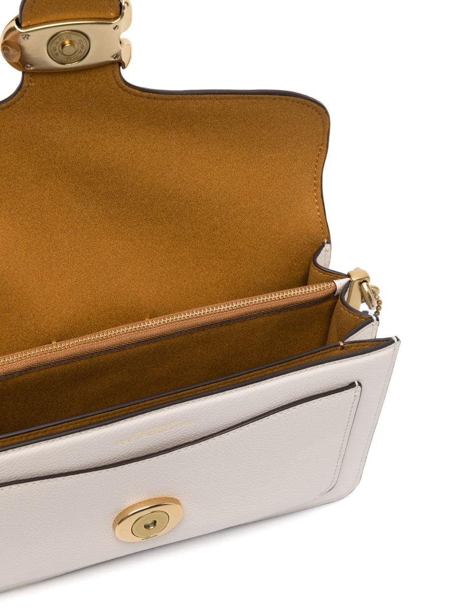 Coach Tabby 26 Leather Shoulder Bag - White