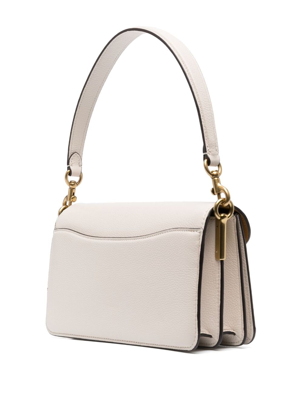 Coach Tabby 26 Leather Shoulder Bag - White